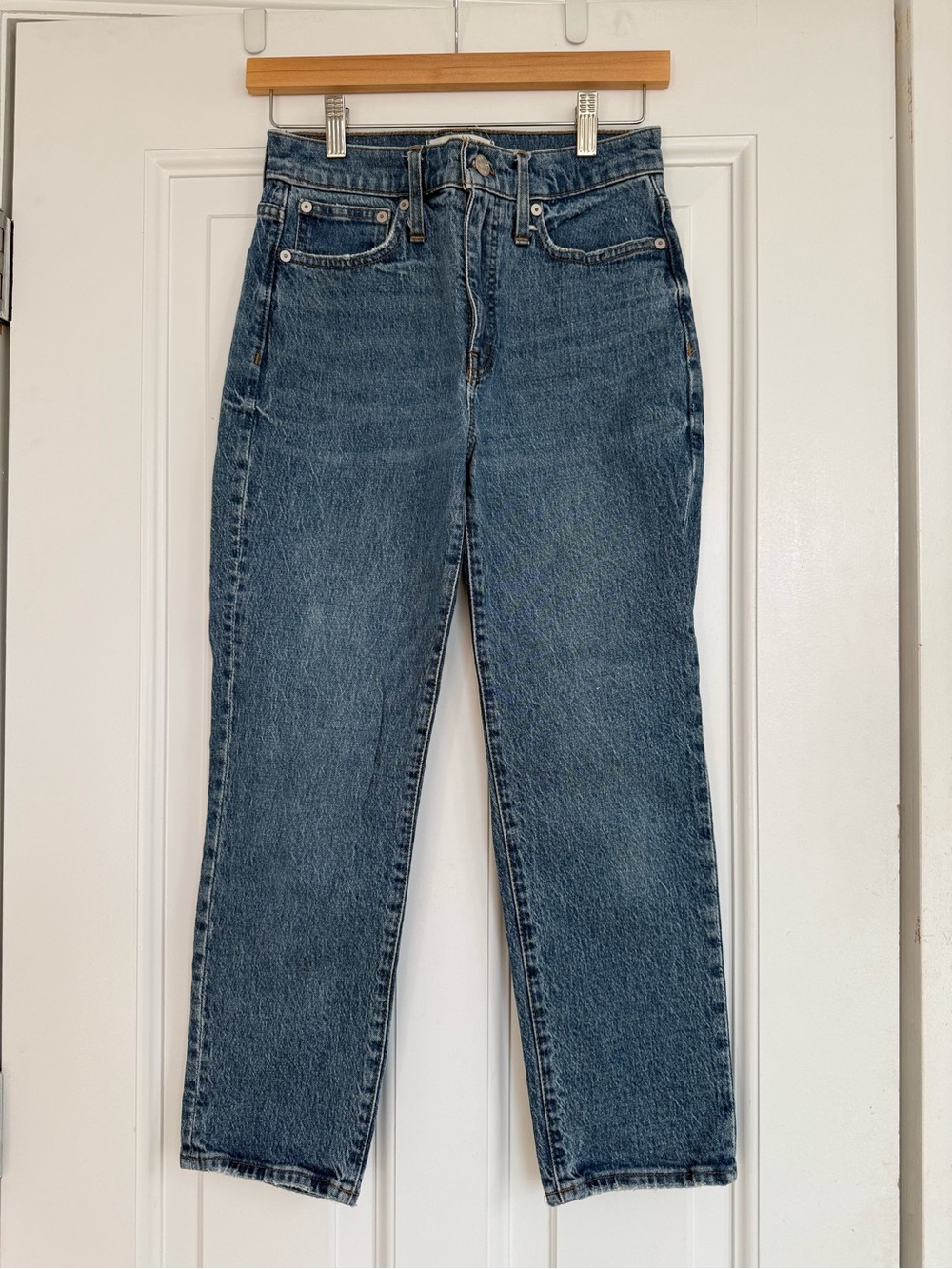 Madewell Classic Straight Jeans in Medium Blue